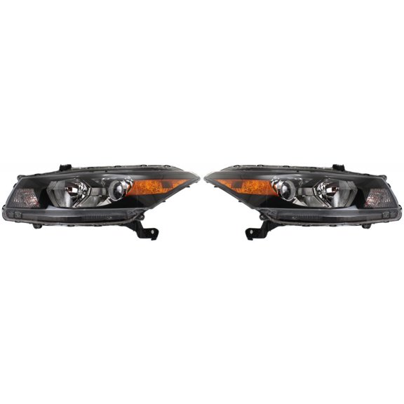 CarLights360: For 2011 2012 Honda Accord Headlight Assembly Driver and Passenger Side CAPA Certified w/Bulbs-Replaces HO2502141 HO2503141 Vehicle Trim: Coupe