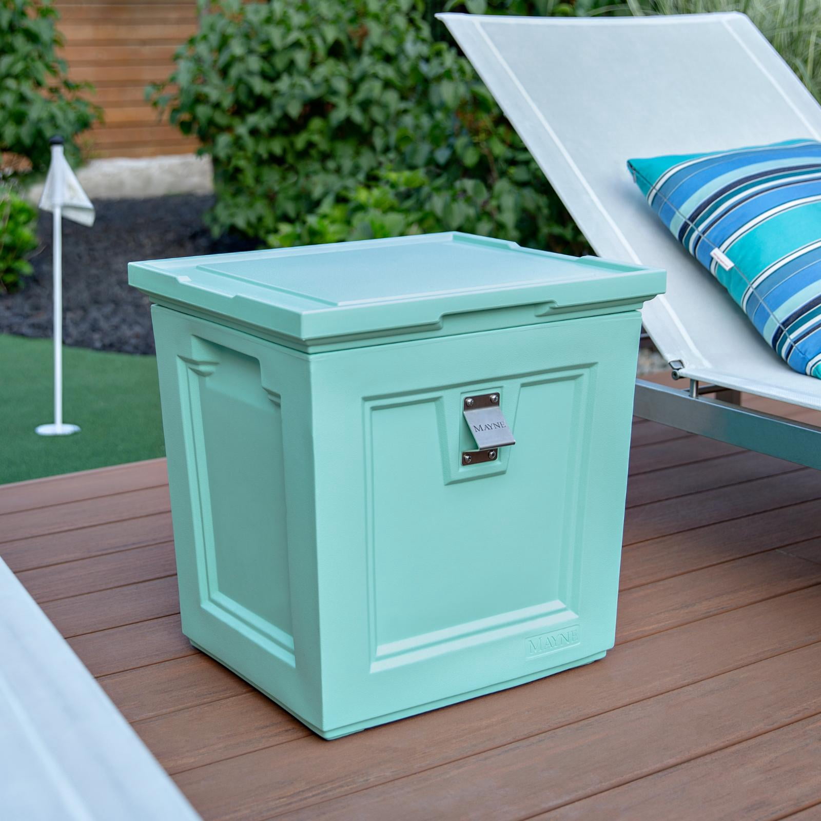 Mayne Fairfield 60 Can Polyethylene Patio Thermocooler with Bottle Opener and Cutting Board, Graphite Grey