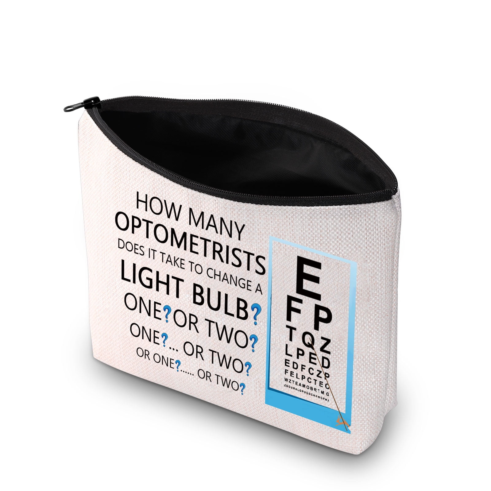 Optometrist Stay Glassy Zipper Cosmetic Bag East Urban Home
