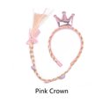 thumbnail image 4 of Sonducket Peluca de dibujos animados Bling Bling Gold Hairpiece Hand Knitting Cosplay Easy to Wear Lustrous Periwig Delicado Exquisito Encanto Ropa, zapatos y accesorios Miscelánea Rosado Sonducket AP013993-04, 4 of 6