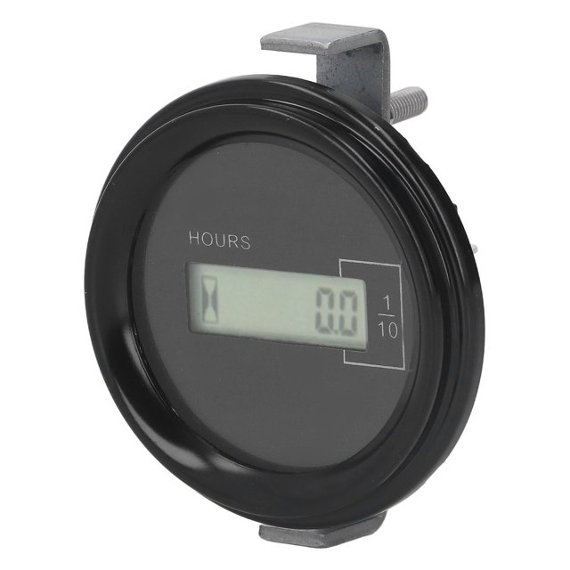 Medidor de horas medidor de temporizador de excavadora Almacenamiento de datos 2 modos Pantalla digital 12-36 V Reiniciable Amplio rango Alta precisión para vehículos de ANGGREK Otros