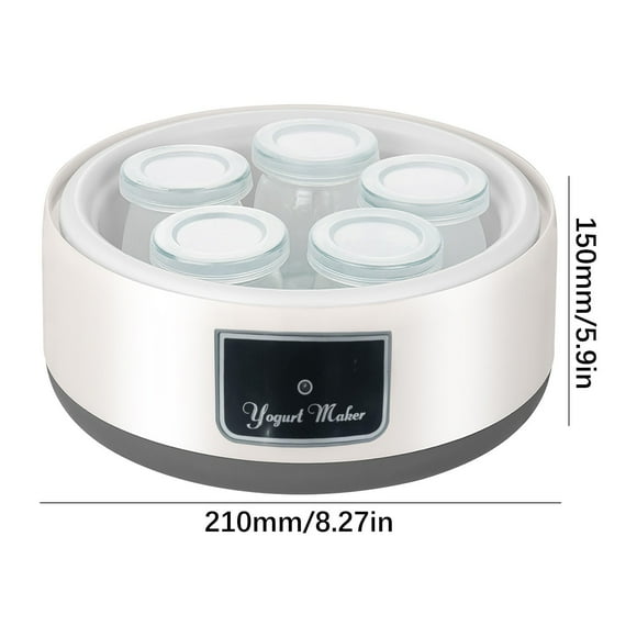 RRJ Yaourtière Automatique pour la Maison, Mini Tasse Fermenteur Multifonction pour Yogourt Maison Natto Kéfir, Petit Appareil de Cuisine pour Comptoir Dortoir Bureau
