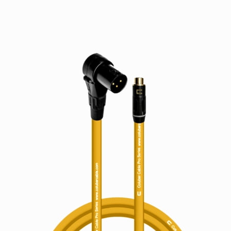 Coluber Cable Balanced Right Angle XLR Male to RCA Female 3 - Pin Connector