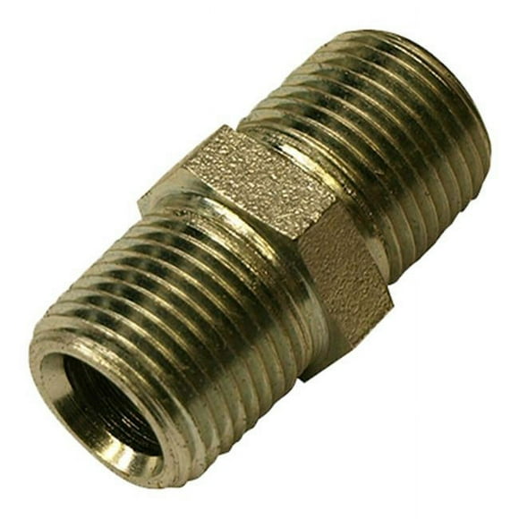 Apache 39035446 0.38 in. Male Pipe x 0.38 in. Male Pipe Hydraulic Adapter
