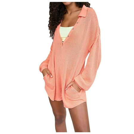 

Womens Short Jumpsuit Clearance Solid Bib Pants Coverall Button Bodysuit One-Piece Leotard Sport Shorts Women Gray Sweatpants Full Bodysuit for Women Pink M