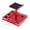 Red, variant on Oasiva Remote Control Car Work Stand Aluminum Repair Workstation 360 Degree Rotation Lift Lower with Screw Tray for 1/12 1/16 Scale