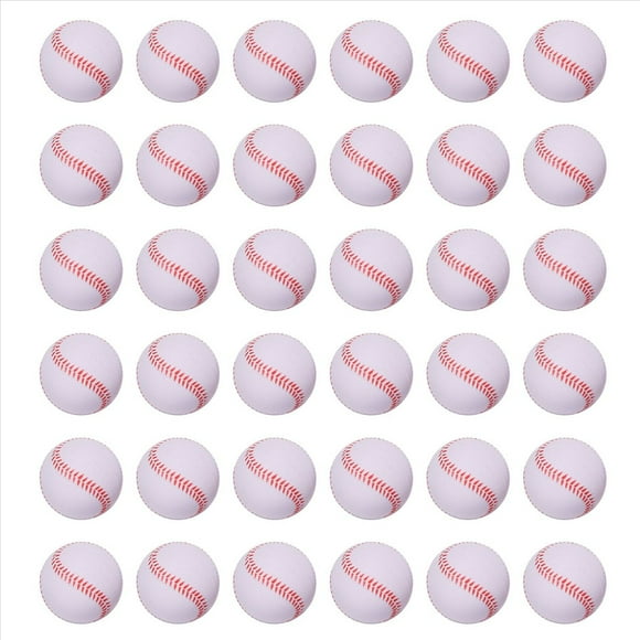 Lot de 36 Balles de Baseball en Mousse 9 Pouces pour Adultes et Jeunes Entraînement Sportif pour Lancer Attraper