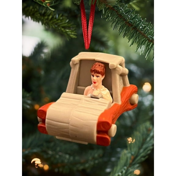 ORNAMENT Flintstones Wilma Rock Vegas Car Figure Figurine Charm Dangler New 3”