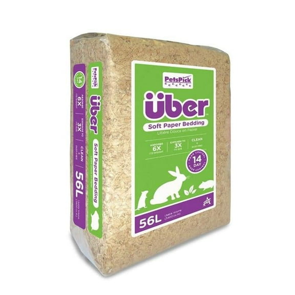 801000-3400PBUBPK35 56 Litre Uber Soft Paper Pet Bedding