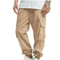 Afuyipoi Cargo Pants for Men Stright Type, Casual Outdoor Sport Joggers