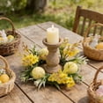 thumbnail image 2 of Cheapark Easter Candlestick Wreath with Egg Vines Decoration for Holiday Party Home and Spring Front Door Table Centerpiece, 2 of 6