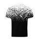 thumbnail image 4 of Ceisia Men's Slim Fit Short Sleeve Collared Tee Splatter Gradient Print Mesh Casual Top Black XXL Gifts, 4 of 5