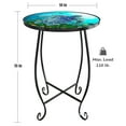thumbnail image 3 of Haibin 15 inches high Outdoor Side Table, Patio Table Indoor Folding Round End Table with Plant Stand for Bistro Balcony Garden, 3 of 7