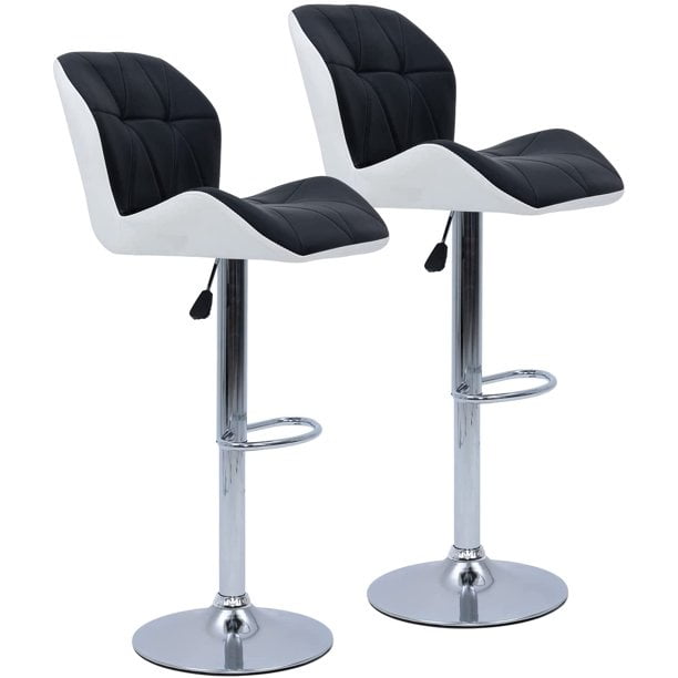Yaheetech Adjustable 2pcs Modern Pu, Sears Bar Table And Stools Swivel Chair Uk