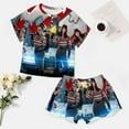 thumbnail image 4 of Stay-Puft Ghostbusters Summer Home Suit For Womens Short-Sleeved Pajama Set 2pcs Loungewear Soft Sleepwear T-Shirts Tee Shirt Top And Short Sleeping Pants, 4 of 8