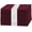 Burgundy, variant on PurpleEssences Set of 12 Solid  Cloth Napkins 100% Cotton, Washable, 18x18 in - Light Blue