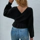 thumbnail image 5 of Suéteres Para Mujer Otoño Invierno Suéter de Punto de Moda Cuello en V Perla Sólido Manga Larga Suéter Tops Odeerbi  ODB175812, 5 of 7