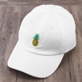 thumbnail image 1 of OULII Comfortable White Pineapple Baseball Cap Cotton Low Profile Hat Outdoor Sun Protection, 1 of 6