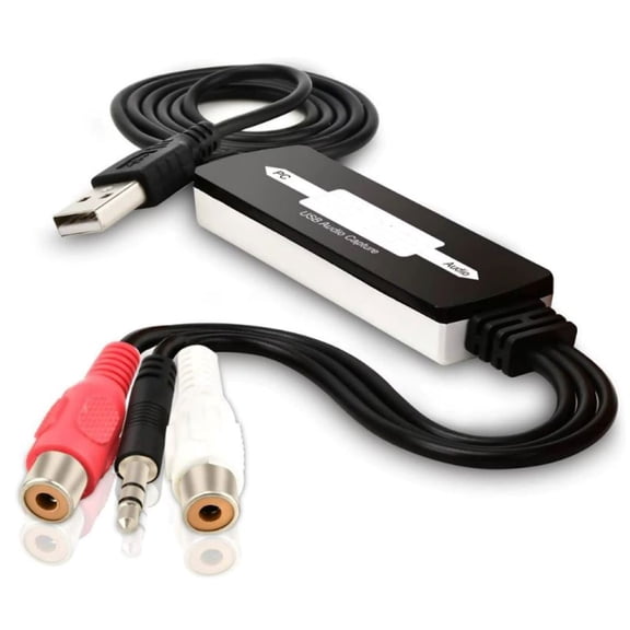 USB Analog To Digital Audio Converter Recorder Support MP3 WMA WAV OGG Format