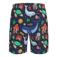 thumbnail image 6 of Kdxio The Underwater World Pattern Mens Casual Shorts - Drawstring Summer Beach Sports Shorts for Men, 6 of 9