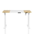 thumbnail image 6 of Bowery Hill Modern Wood and Metal Height Adjustable Desk in White, 6 of 10