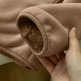 thumbnail image 4 of Lovzfmll Veste en Molleton pour Femmes, à Manches Longues avec Capuchon Zip-Up Style Décontracté Brun, G, 4 of 9