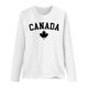 thumbnail image 3 of MHFRRA Camiseta de Manga Larga para Mujer con La Bandera del Día de Canadá y La Hoja de Arce Canadiense. Blanco, 3 of 3
