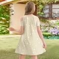 thumbnail image 4 of XADYUY Striped Dresses for Girls 10-12 Casual A-Line Sleeveless Toddler Skater Cute Loose Crew Neck Swing kids sundresses girls 4-16,Beige 11-12 Years, 4 of 6