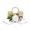 Multicolor D, variant on Hand Woven Paper Rope Tote Bag With Artificial Floral Decor And Circle Handle For Wedding Beach Shopping Basket Beige 1 Pack