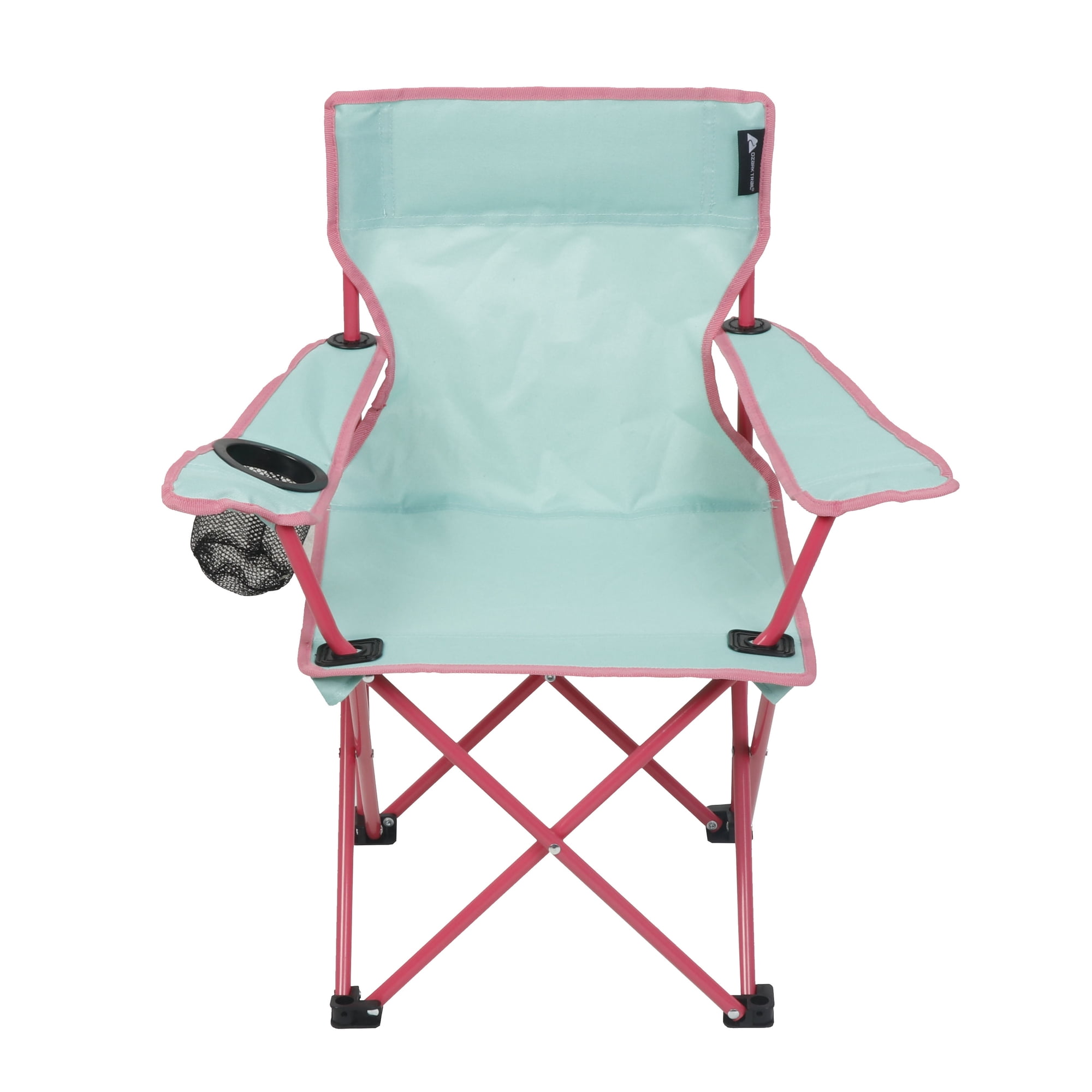 Ozark Trail Kids Camping Chair with Cupholder, Green