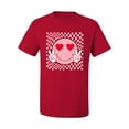 thumbnail image 2 of Wild Bobby Cute Trippy Peace Heart Valentine's Day Peace Hipster Vibes Men Tee, 2 of 6