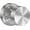 Silver, variant on Klamerit Privacy Matte Black Door Knobs Heavy Duty Zinc Alloy Round Interior Door Knobs with Lock,for Bathroom & Bedroom