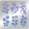 thumbnail image 1 of Spring Flower Metal Stencils Floral Vine Templates for Wall Canvas Painting and Bullet Journaling Crafts, 1 of 9