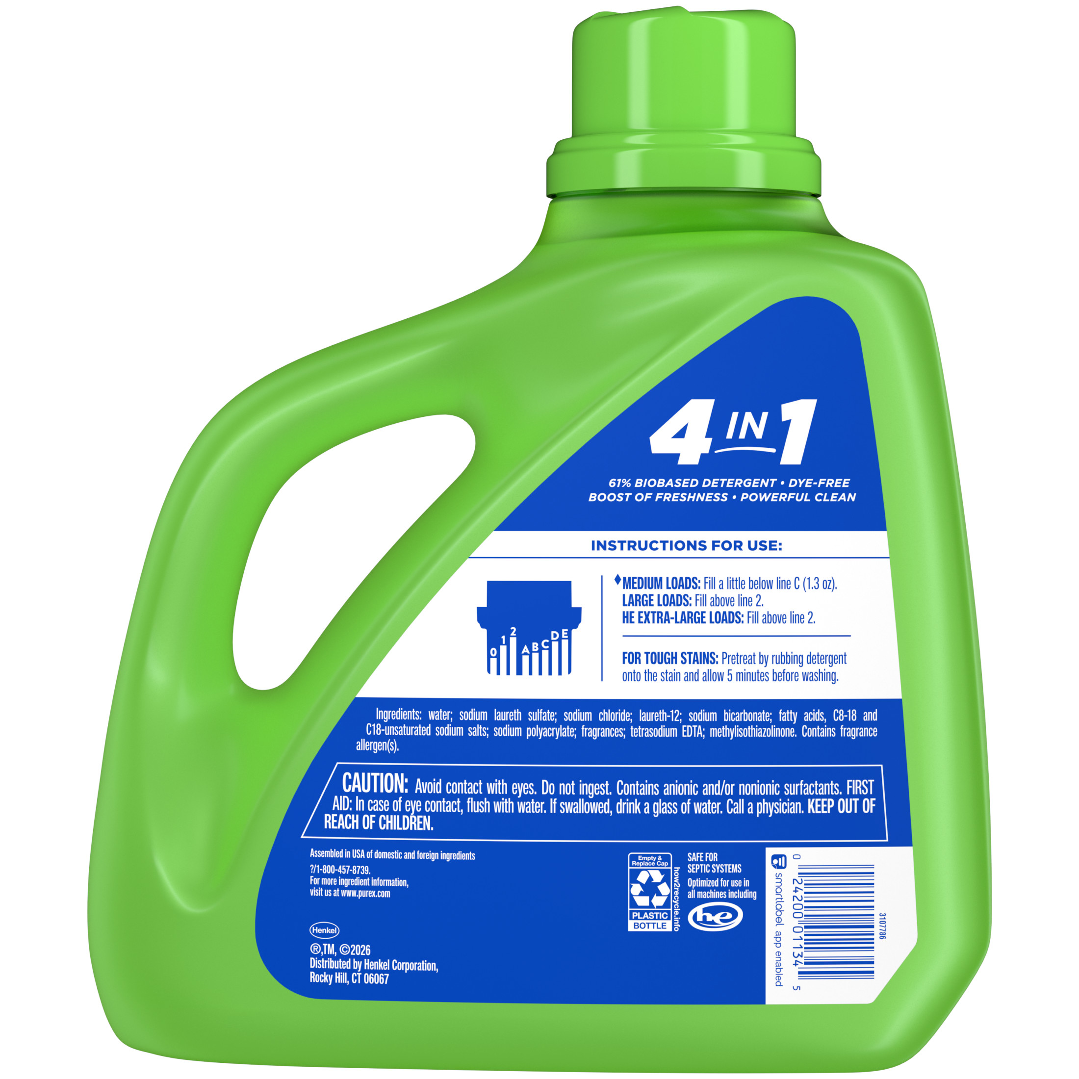 Purex Natural Elements Liquid Detergent, Fresh Lilies, 150 fl oz photo 8