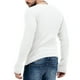 thumbnail image 4 of Blusas y camisas de manga larga con cuello en V para hombre, camisetas casuales de manga larga, jersey de punto, camisa de color liso con cuello en V, blusa para hombre, 4 of 6