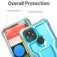 thumbnail image 3 of FITO For Google Pixel 5 Case, Phone Case with Screen Protector and Kickstand (Blue), 3 of 7
