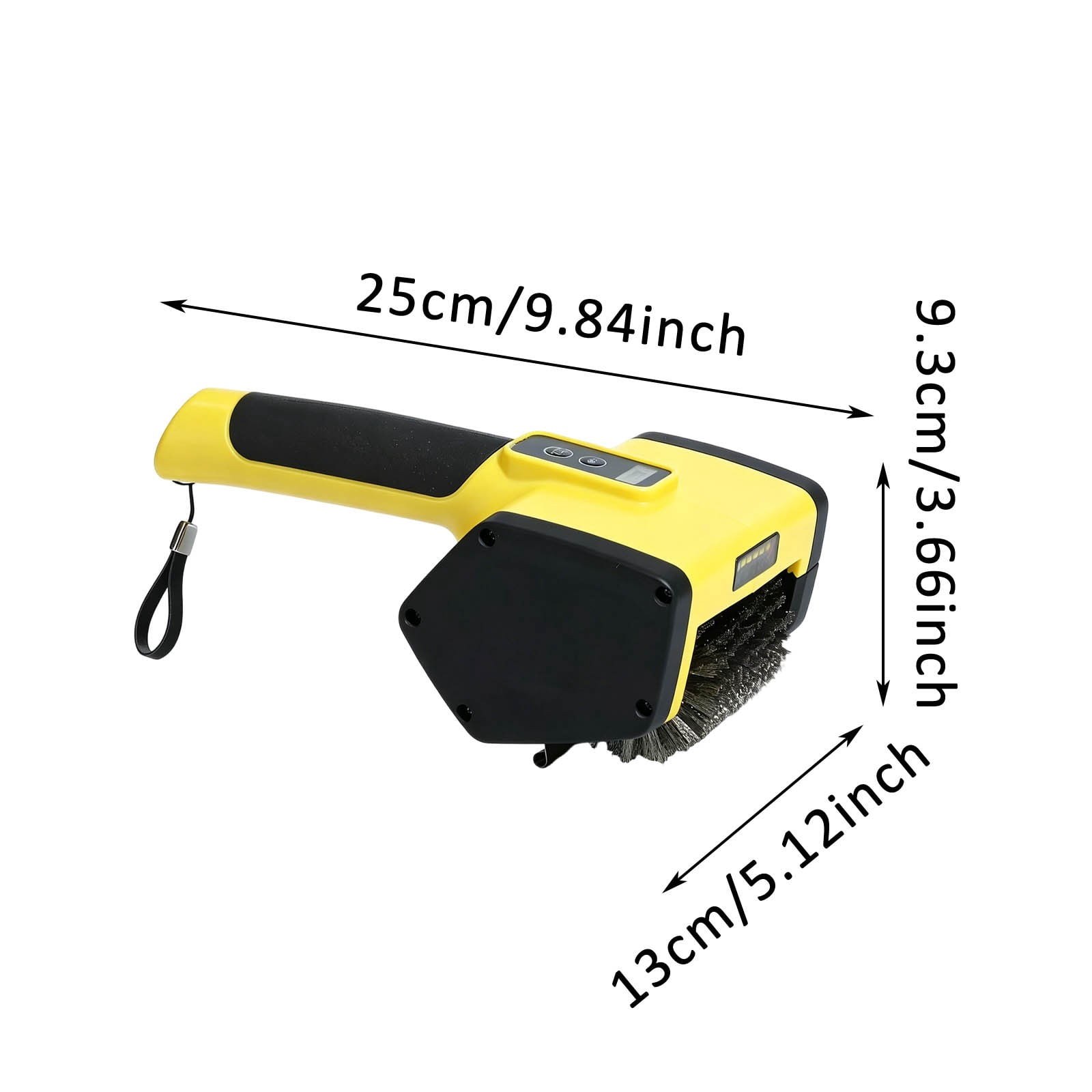 Grill Cleaning Brush with Ergonomic Handle Electric BBQ Scrubber with Stainless Steel Bristles for Grease and Rust Removal on Outdoor Grills and Grates Rechargeable Heavy-Duty