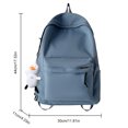 thumbnail image 2 of Mochila para mujer Mochila escolar de gran capacidad Deporte para jugar al aire libre (Azul), 2 of 3