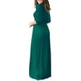 thumbnail image 2 of Women Floral Printed Loose Plain Casual Long Maxi Dresses with Pockets, 2 of 2