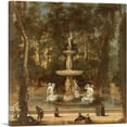 thumbnail image 1 of ARTCANVAS Fountain Of Tritons In Island Garden Aranjuez 1656 Canvas Art Print by Diego Velazquez - Size: 18" x 18" (0.75" Deep), 1 of 9