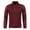 Claret, variant on Lovskoo Mens Sweaters Casual Fall and Winter Long Sleeve Zipper Sweater Thin Plush Knit Coat Dark Gray