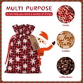 thumbnail image 7 of Fuzoiu Snowflake red plaid Print Christmas Gift Bag,Burlap Gift Bag with Drawstring Closure & Hang Tag,Perfect for Holidays, Birthdays, and Special Occasions-Medium, 7 of 7