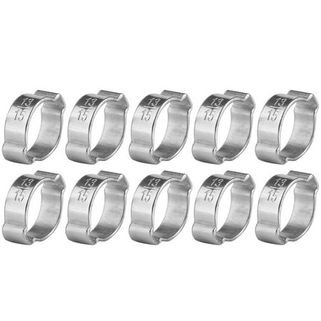 

2024 10pcs Zinc Plated Iron Galvanized Two Ear Hose Clamp 523mm for Fule Petrol Pipe Tube (1315MM)