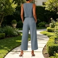 thumbnail image 5 of Enjoytime Two Piece Sets for Women Round Neck Tank Tops with Pants Matching Set Travel Casual Work Summer Plus Size Outfits, 5 of 8
