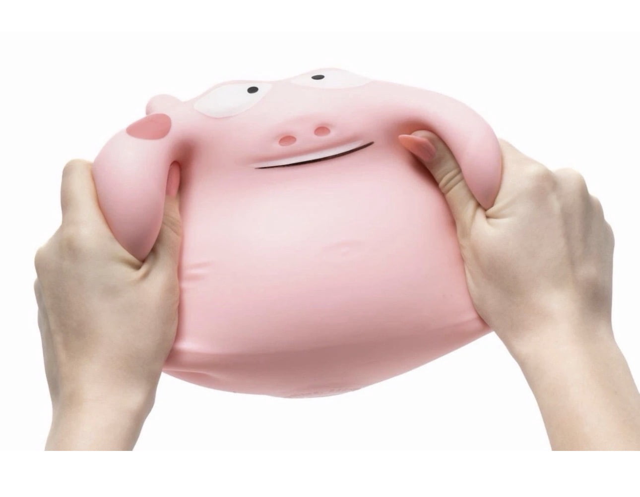 RMS SmushWorld Squishy Squeezy Chubby Pig Stress Ball 1 Set, Pink (1 Piece)
