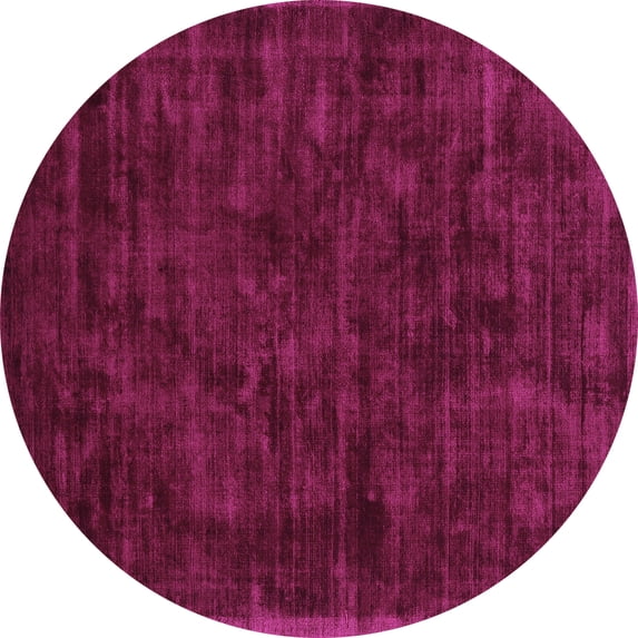 Ahgly Company Indoor Round Abstract Purple Contemporary Area Rugs, 5' Round