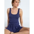 thumbnail image 5 of Joyspun Women’s Sleep Ribbed Modal Tank Top and Shorts Set, Size XS-XL, 2X-3X, 5 of 5