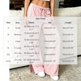 thumbnail image 2 of Guluxicc Sweat Pants for Women Drawstring Elastic Waist Lace Texture Wide Leg Athletic Trousers for Gym Workout Everyday Fall Winter, 2 of 8
