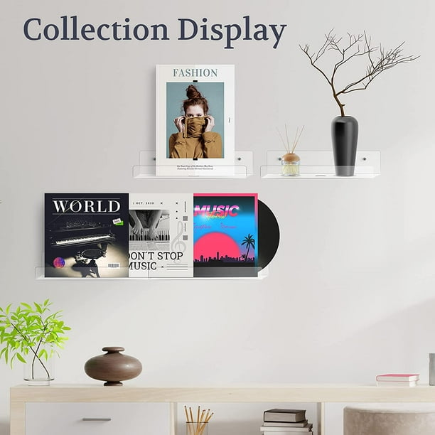 Acrylic floating 2024 wall ledge shelf