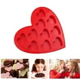 thumbnail image 1 of Vaidha Heart Shaped Chocolate Molds Candy, DIY Baking Trays 10-Cavity, 1 of 2